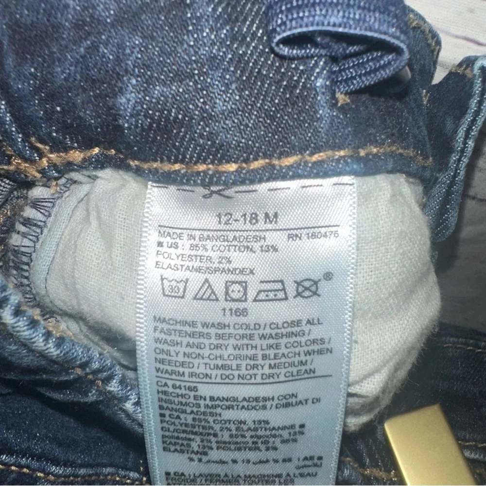 Old Navy Karate Skinny Blue Denim Jeans Size 12-18 Months